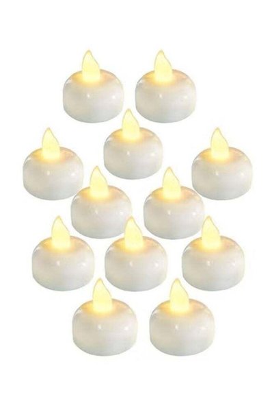Generic 12-Piece LED Water Sensor Floating Candles – Electric Flameless Light...