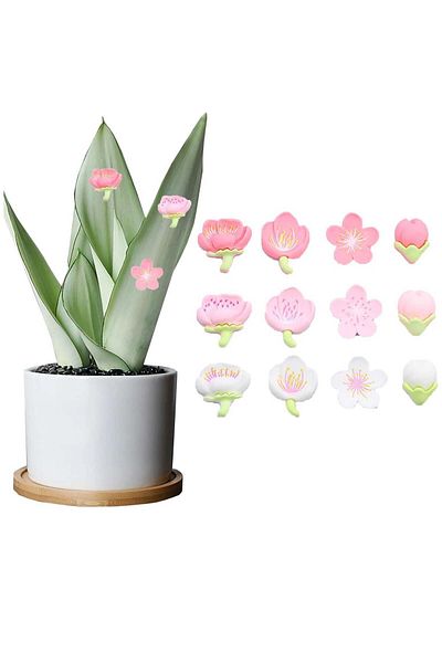 Generic SYOSI Plant Magnets Flowers for Potted Safe Magnet Charms Indoor Unique Gifts Set of 12 and Outdoor
