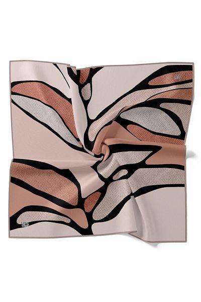 Levidor Abstract Geometric Pattern Sparkling Crystal Scarf