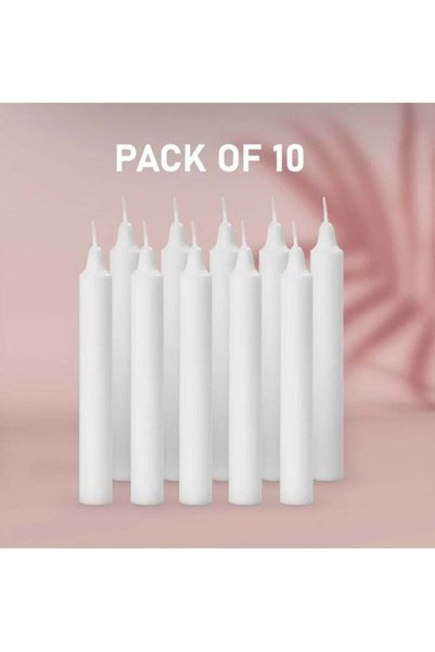 Generic Candle Set – 8-Inch White Stick Candles for Home, Dinner, Party, and ...