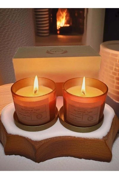 Generic Soy Wax Candle Set – Botanical Twin Vanilla Patchouli & Jasmine Ylang...