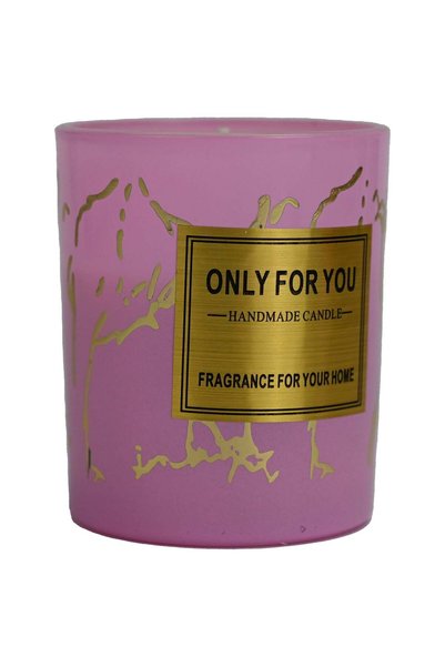 Generic Pink Scented Candle, Soft Pink Scented Candles For Home, Birthday Gif...