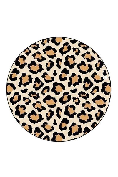 Generic Cheetah Printed Fridge Magnet Round Multicolour