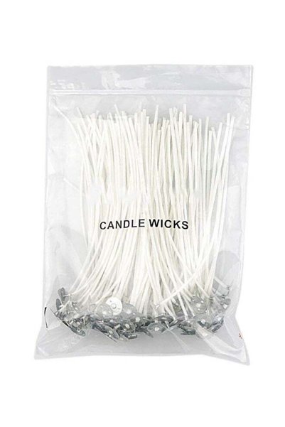 Generic 100Pcs Cotton Candle Wick, 6 Inch Pre Waxed Candle Wicks for Candle M...