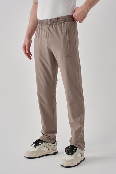 Shooter Sportswear Men's Zippered Mink Three-Pocket Draped Comfortable Fit Classic Leg Sweatpants Bottom