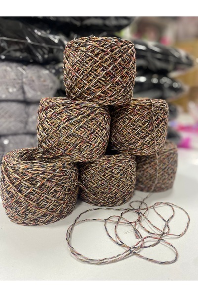 göçer 100% bumbac multi color cu sclipici plasă vizuală 600 gr