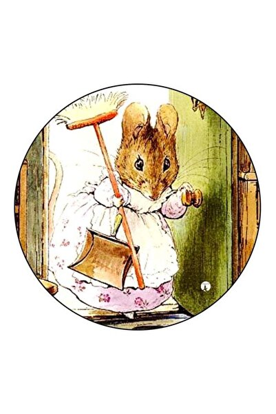 Generic Cartoon Printed Fridge Magnet Brown/Green/White 5.5cm
