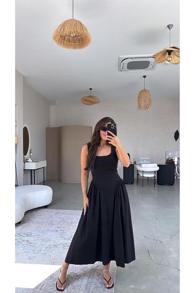 Buket Teke Black Sofia Dress