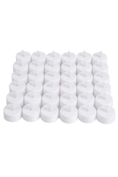 Generic 100-Piece Cool Tea Light Electronic Flameless Candle Set White