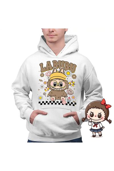 OEM Men's Hoodie Labubu Nerd Power