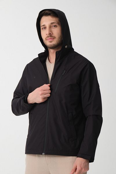 Wise Men's Hooded Waterproof Combed Cotton Lining Spring Jacket Coats