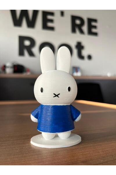 Root Made Miffy Tavşan Figür 10cm El Boyaması
