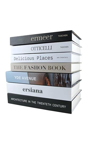 Generic متجر وايت شوب، 7 قطع من الكتب القابلة للطي للديكور المنزلي، ديكورات ر...