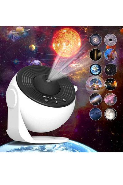Generic DUSALA 12-In-1 Galaxy Projector For Bedroom Star Projector Galaxy Light Adjustable Knob 12 Film Dis
