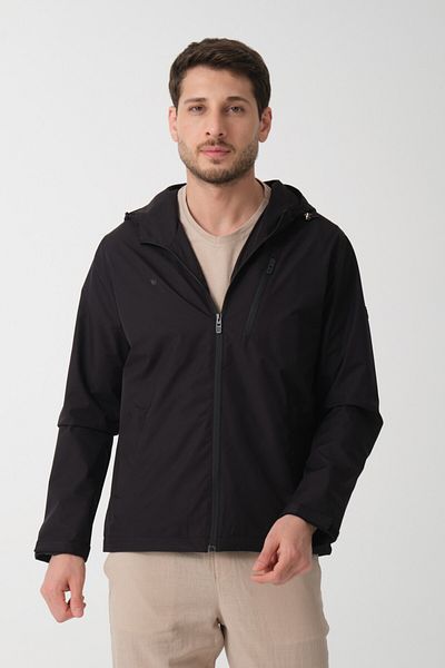 Wise Men's Hooded Waterproof Combed Cotton Lining Spring Jacket Coats