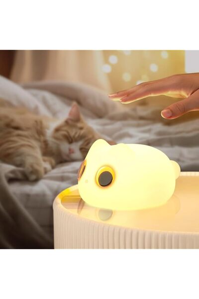 Generic مصباح قطط بسيط ذو عيون كبيرة، مصابيح ليلية لطيفة للقطط، ضوء ليلي محمو...