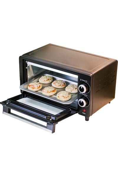 PANASONIC 9L Double Glazed Glass Toaster Oven With Upper & Lower Heaters, Toaster Oven For Baking &