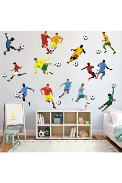 Generic Brand BPA® Football Players Wall Stickers, Football Wall Decal for Bo...
