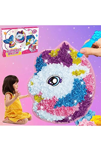Generic ألعاب يونيكورن للبنات، وسادة يونيكورن المحشوة، مجموعات فنية من القماش...