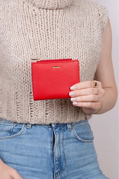 Grande Women's Genuine Leather Snap Fastener Zipper Wallet