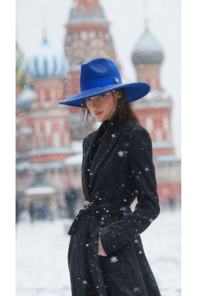 LAGRANZE Women's Stamped Fedora Hat