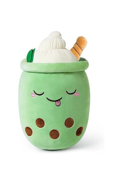 Generic KASTWAVE Adorable 9.4-Inch Boba Tea Plush Toy - Soft Bubble Tea Pillow for Kids, Cute Cartoon Ice C
