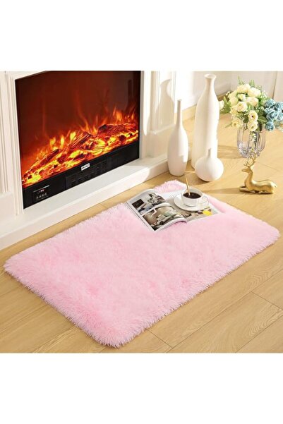 Generic (0.6m x 0.9m, Pink) - Soft Modern Indoor Shaggy Area Rug for Bedroom Livingroom Dorm Kids Room Home