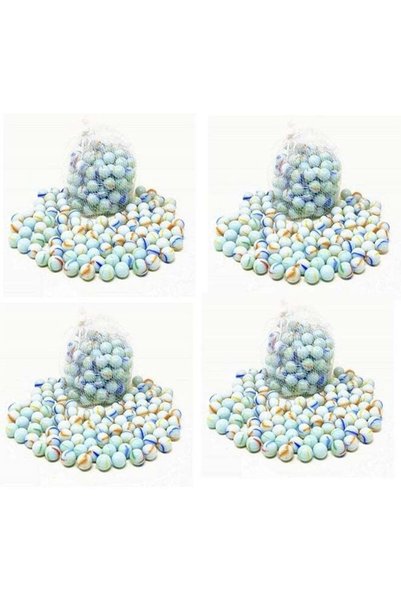 Generic 75Pcs White/Glass Marbles Fun Retro Toys For Kids Round Marble Beads ...