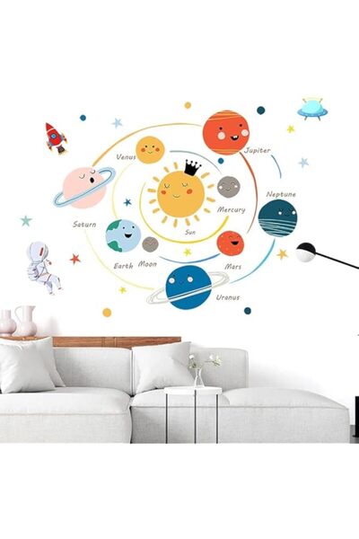 Generic Brand Planets Wall Sticker Solar System Wall Decals Children Wall Déc...