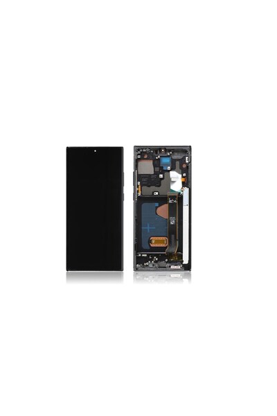 OEM Uyumlu N986 Note 20 Ultra Lcd Ekran Kasalı OLED - Siyah