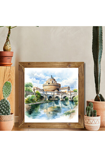 woodhomeworks decor bucătărie dintr-o bucată cu cadru din lemn real pictură p...