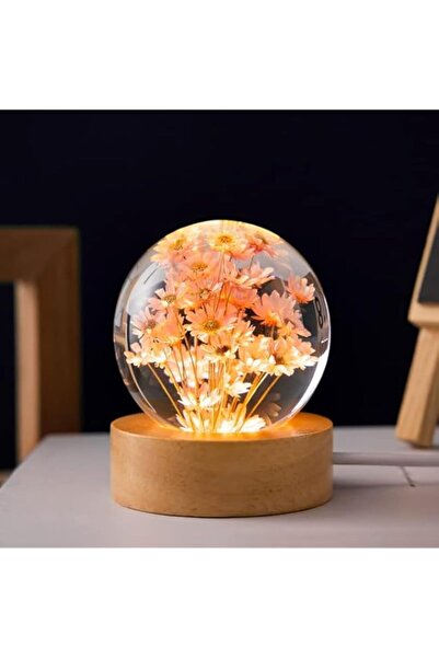 Generic مصباح ليلي على شكل كرة كريستالية من مارزيوس، مصباح ليلي على شكل كرة ز...