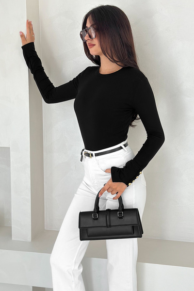 Noa Noa Γυναικεία μπλούζα με μακριά μανίκια σε μπορντό χρώμα – Κομψό σχέδιο με λεπτομέρεια από χρυσά κουμπιά