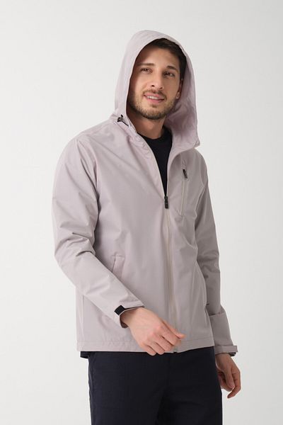 Wise Men's Hooded Waterproof Combed Cotton Lining Spring Jacket Coats