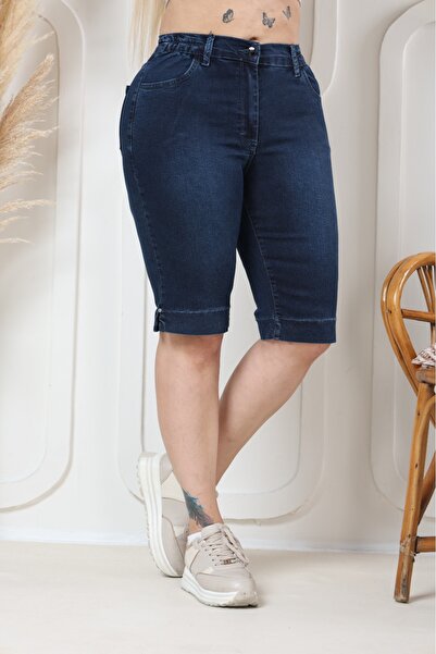 EYLÜLXXL BELİ LASTİKLİ ANNE BERMUDA