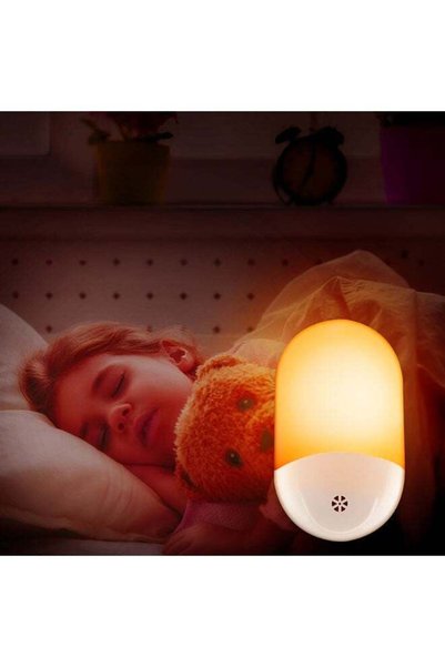 Generic LED Night Light Plug-In Smart Light Sensor Night Lamp Yellow 18 x 6.2...