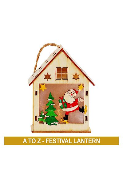 Generic A TO Z Wooden Festival Lantern