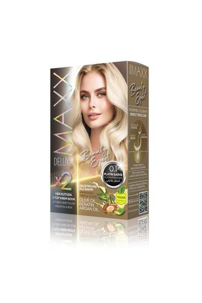 MAXX DELUXE MAXX - ماكس صبغة شعر (اشقر بلاتيني ”0.1”)