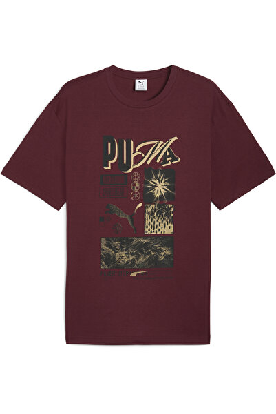 Puma Ανδρικό μπλουζάκι με γραφικά αθλητικά ρούχα και χαλαρή εφαρμογή