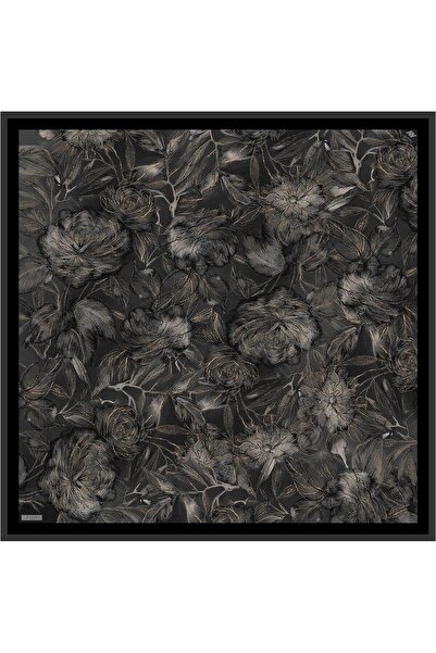 Armine Eșarfă de mătase 2026 iarnă - 9409-85 Twill negru