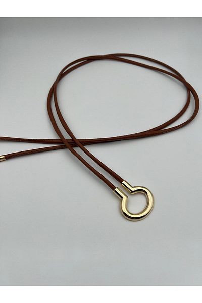 Descoin Cord Women's Belt, Jacket Belt, Dress Belt, Rope Belt
