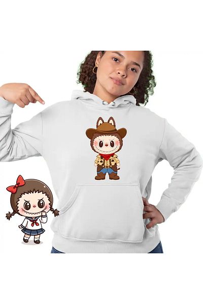 OEM Women's Labubu Cowboy Sweatshirt
