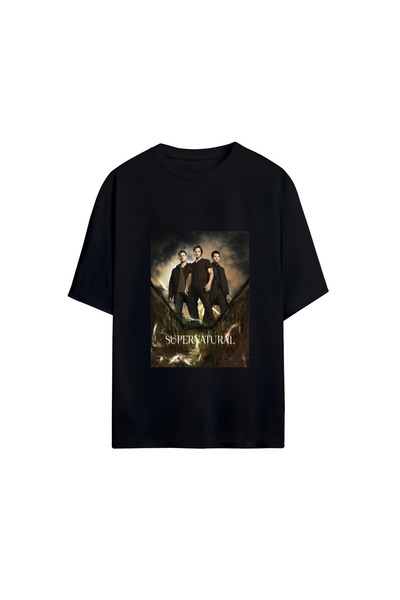 GraffTee تي شيرت قطني كبير الحجم للجنسين من سوبر ناتشورال