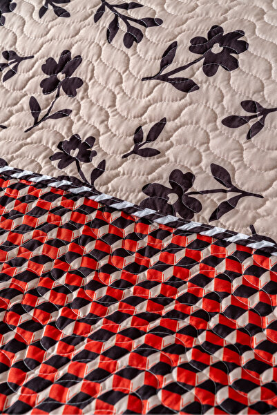 BELENAY HOME Briva Çift Taraflı Çok Amaçlı Çift Kişilik Yatak Örtüsü 195 x 220 cm