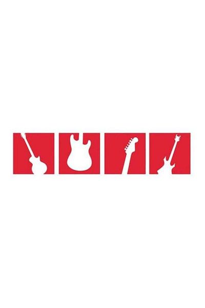 Generic Spoil Your Wall Music Design Wall Sticker Red 90x40cm
