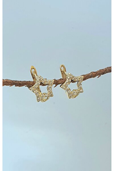 Goldlife jewellery KIZ BEBEK ÇOCUK TAŞLI YILDIZ 14 AYAR ALTIN KÜPE