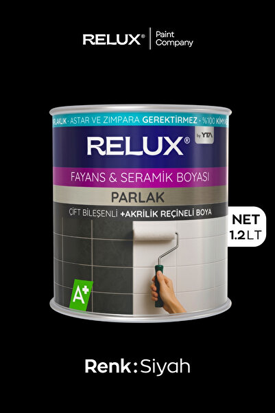 Relux Paint Fayans Boyası – Astarsız ve Vernik Gerektirmez, Parlak, Kimyasal ...