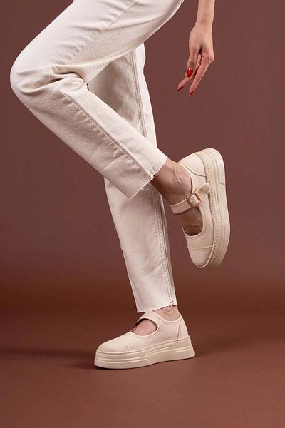 STILVANA Lunni Beige Linen Sports Shoes