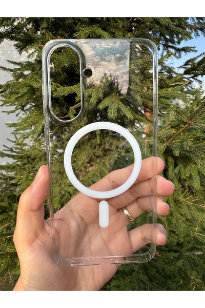 Deppo Trend Samsung Galaxy A56 Uyumlu Magsafe Kılıf Kamera Kenarı Koruma Sert...