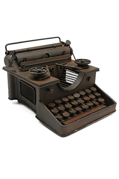 moryconcept Dekoratif Metal Vintage Daktilo Nostalji